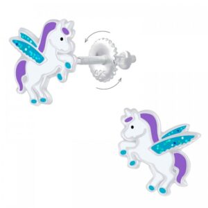 Boucles d'oreilles licornes volantes