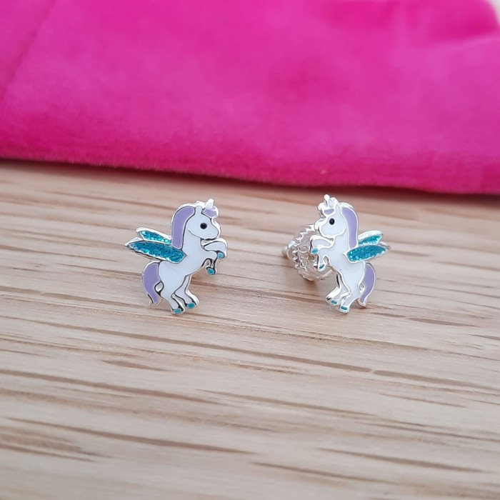 Boucles d'oreilles licornes volantes – Image 3